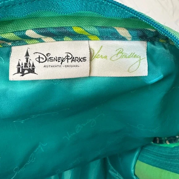 Vera Bradley Disney Parks Mickey Mouse Green Canvas Backpack Travel Bag - Picture 6 of 7
